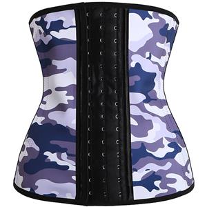 Latex Corset for Sport, Camouflage Latex Corset, Cheap Women's Latex Corset, Plus Size Corset, Waist Cincher, Waist Training Corset, #N12449