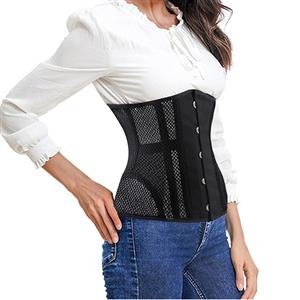 Sexy 16 Steel Boned See-through Mesh Breathe Bodyshaper Waist Cincher Underbust Corset N22518