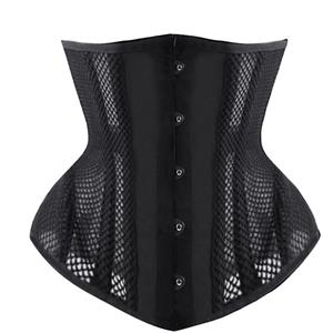 Sexy 16 Steel Boned See-through Mesh Breathe Bodyshaper Waist Cincher Underbust Corset N22518