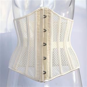 Steel Bone Waist Training Corset, Short Torso Corset, Waist Cincher Corset Body Shaper Girdle, Waist Cincher Corset, Steel Boned Corset, Black Underbust Corset, Mesh Underbust Corset, Underbust Body Shaper, #N21674