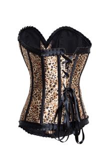 Strapless Black Burlesque Corset N22364