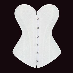 white sequin corset, ivory bustier, sweetheart neckline, adjustable lace-up, vintage wedding corset, bridal shapewear, pearlized corset, festive lingerie, romantic shapewear, vintage inspired bustier #N237849