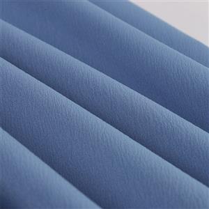 Sweet Blue Print Pattern Spaghetti Straps High Waist V Neck Sleeveless Midi Swing Dress N23030
