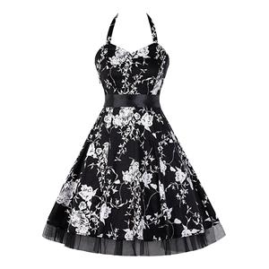 Retro Dresses for Women, Vintage Dresses for Women, Sexy Dresses for Women Cocktail Party, Casual Mini dress, Flower Print Swing Daily Dress, #N14850