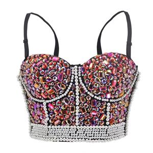 Sweets Fancy Studded Gem B Cup Bustier Bra Clubwear Crop Top N18676