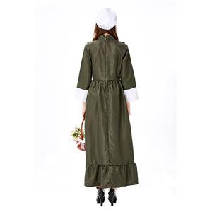 Traditional Housemaid Long Dress Adult Cosplay Party Costume N19428