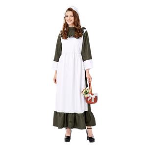 Traditional Housemaid Long Dress Adult Cosplay Party Costume N19428