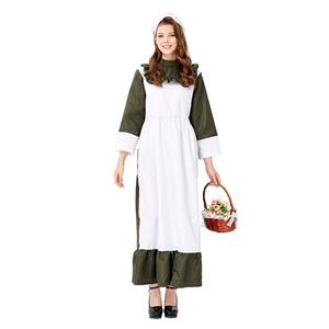 Traditional Housemaid Long Dress Adult Cosplay Party Costume N19428