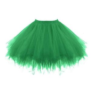 Gothic Tutu Mesh Tulle Harajuku A-Line Multi-layered Elastic Petticoat Cosplay Mini Skirt HG23491