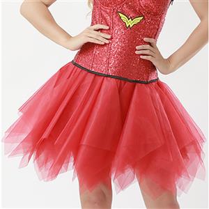 Mesh Skirt, Ballerina Style Skirt, Sexy Tulle Skirt, Tutu Tulle Mini Petticoat, Zigzag Tulle Mesh Skirt, Elastic Tulle Skirt Red, #HG15008