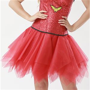 Women's Tutu Tulle Mini A-Line Layered Elastic Petticoat Pure Color Skirt HG15008