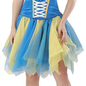 Women's Tutu Tulle Mini A-Line Layered Petticoat Zigzag Skirt HG15000