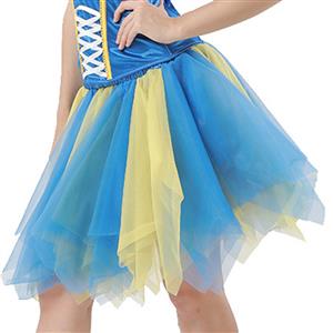 Women's Tutu Tulle Mini A-Line Layered Petticoat Zigzag Skirt HG15000