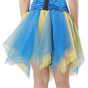 Women's Tutu Tulle Mini A-Line Layered Petticoat Zigzag Skirt HG15000