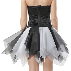 Women's Tutu Tulle Mini A-Line Layered Petticoat Zigzag Skirt HG15002
