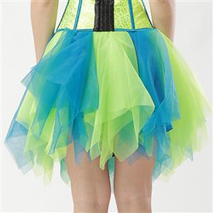 Women's Tutu Tulle Mini A-Line Layered Petticoat Zigzag Skirt HG15003