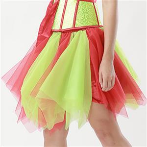 Women's Tutu Tulle Mini A-Line Layered Petticoat Zigzag Skirt HG15004