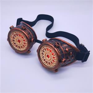 Steampunk Baroque Floral Lens Glasses Halloween Masquerade Party Goggles MS19813