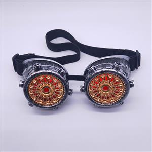 Steampunk Baroque Floral Lens Glasses Halloween Masquerade Party Goggles MS19814