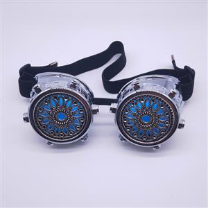 Steampunk Baroque Floral Lens Glasses Halloween Masquerade Party Goggles MS19816