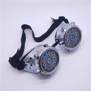 Steampunk Baroque Floral Lens Glasses Halloween Masquerade Party Goggles MS19816