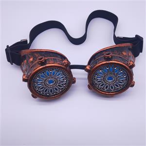 Steampunk Baroque Floral Lens Glasses Halloween Masquerade Party Goggles MS19817
