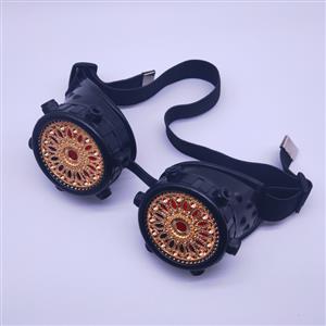 Steampunk Baroque Floral Lens Glasses Halloween Masquerade Party Goggles MS19818