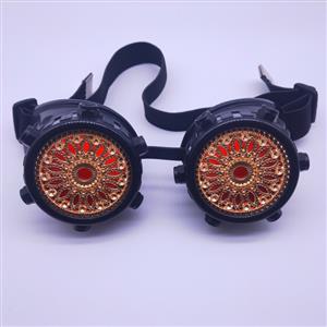 Steampunk Baroque Floral Lens Glasses Halloween Masquerade Party Goggles MS19818