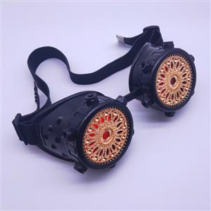 Steampunk Baroque Floral Lens Glasses Halloween Masquerade Party Goggles MS19818