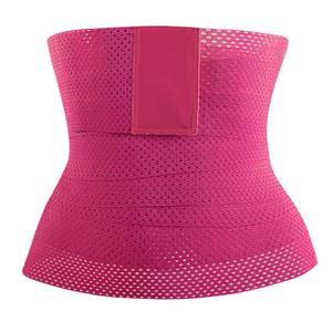 Unisex Elastic Waist Cincher Velcro Girdle Breathable Sports Workout Fitness Body Shaper Belt N21792