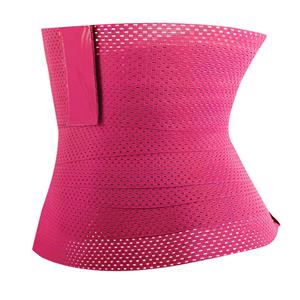 Unisex Elastic Waist Cincher Velcro Girdle Breathable Sports Workout Fitness Body Shaper Belt N21792