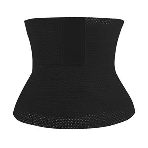 Unisex Elastic Waist Cincher Velcro Girdle Breathable Sports Workout Fitness Body Shaper Belt N21793