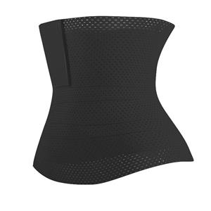 Unisex Elastic Waist Cincher Velcro Girdle Breathable Sports Workout Fitness Body Shaper Belt N21793