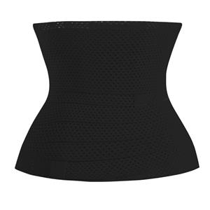 Unisex Elastic Waist Cincher Velcro Girdle Breathable Sports Workout Fitness Body Shaper Belt N21793