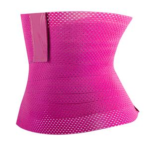 Unisex Elastic Waist Cincher Velcro Girdle Breathable Sports Workout Fitness Body Shaper Belt N21795