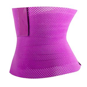 Unisex Elastic Waist Cincher Velcro Girdle Breathable Sports Workout Fitness Body Shaper Belt N21796