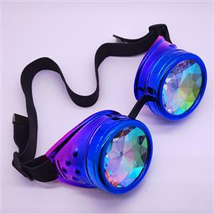 Fashion Gradient Color Kaleidoscope Lens Halloween Masquerade Party Goggles MS19819