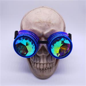 Fashion Gradient Color Kaleidoscope Lens Halloween Masquerade Party Goggles MS19819