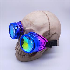 Fashion Gradient Color Kaleidoscope Lens Halloween Masquerade Party Goggles MS19819