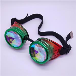 Fashion Gradient Color Kaleidoscope Lens Halloween Masquerade Party Goggles MS19820