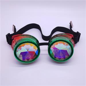 Fashion Gradient Color Kaleidoscope Lens Halloween Masquerade Party Goggles MS19820