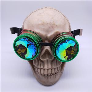 Fashion Gradient Color Kaleidoscope Lens Halloween Masquerade Party Goggles MS19820