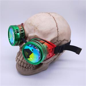 Fashion Gradient Color Kaleidoscope Lens Halloween Masquerade Party Goggles MS19820