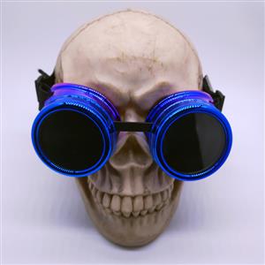 Fashion Gradient Color Black Lens Halloween Masquerade Party Goggles MS19822
