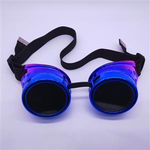 Fashion Gradient Color Black Lens Halloween Masquerade Party Goggles MS19822