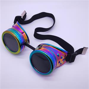 Fashion Gradient Color Black Lens Halloween Masquerade Party Goggles MS19823