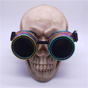 Fashion Gradient Color Black Lens Halloween Masquerade Party Goggles MS19823