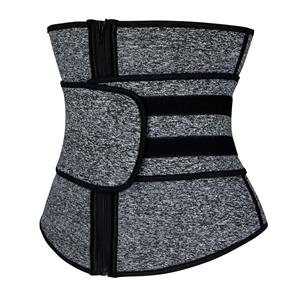 Unisex Neoprene Velcro Sports Waist Trimmer Workout Enhancer Bones Body Shaper Belt N19263