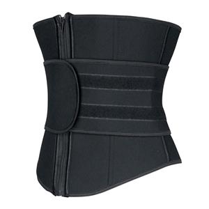 Unisex Neoprene Velcro Sports Waist Trimmer Workout Enhancer Bones Body Shaper Belt N19264