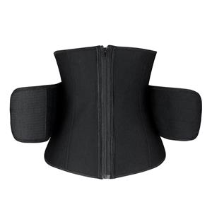 Unisex Neoprene Velcro Sports Waist Trimmer Workout Enhancer Bones Body Shaper Belt N19264